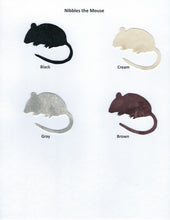Load image into Gallery viewer, Handmade Custom Small Animal Nibble the Mouse Blank Greeting Card
