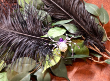 Load image into Gallery viewer, Beaded White Web Spider