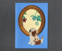 Load image into Gallery viewer, Handmade Custom Generic Longhaired Dog Blank Greeting Card