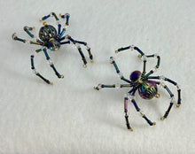 Load image into Gallery viewer, Beaded Metal Aurora Spider
