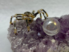 Load image into Gallery viewer, Amethyst Display with Smoky Topaz Spiderling
