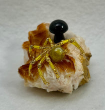 Load image into Gallery viewer, Barite with Yellow Agate Spiderling
