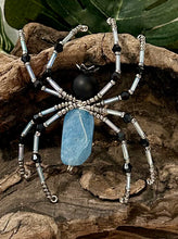 Load image into Gallery viewer, Beaded Blue Agate Spider

