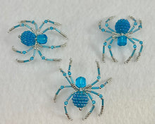 Load image into Gallery viewer, Beaded Blue Berry Spiderling
