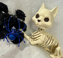 Load image into Gallery viewer, Beaded Blue Skull Spider
