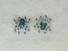 Load image into Gallery viewer, Hand Made Blue Striped Jumping Spider
