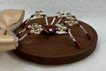 Load image into Gallery viewer, Vintage Silver and Brown on Brown 4 Inch Hoop Spider

