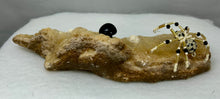 Load image into Gallery viewer, Calcite Display with Dalmatian Jasper Spiderling
