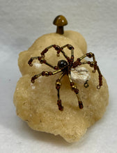 Load image into Gallery viewer, Calcite Display with Magnesite Spiderling
