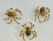Load image into Gallery viewer, Beaded Carved Soapstone Spiderling
