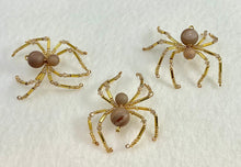 Load image into Gallery viewer, Beaded Champagne Druzy Quartz Spiderling
