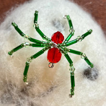 Load image into Gallery viewer, Beaded Cherry Spiderling
