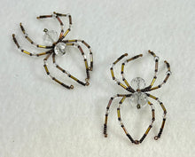 Load image into Gallery viewer, Beaded Faceted Clear Quartz Spider
