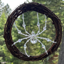 Load image into Gallery viewer, Hand Beaded Crystal Sun Catcher Spider
