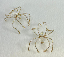 Load image into Gallery viewer, Beaded Faceted Clear Crystal Spider
