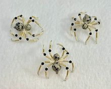 Load image into Gallery viewer, Beaded Dalmatian Jasper Spiderling

