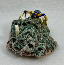 Load image into Gallery viewer, Epidote Display with Blue Lapis Spiderling
