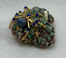 Load image into Gallery viewer, Epidote Display with Blue Lapis Spiderling
