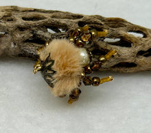 Load image into Gallery viewer, "Albert" Hand Made Caramel Fuzzy Jumping Spider
