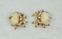 Load image into Gallery viewer, "Philip" Hand Made Cream Fuzzy Jumping Spider
