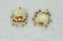Load image into Gallery viewer, "Philip" Hand Made Cream Fuzzy Jumping Spider
