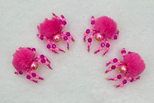 Load image into Gallery viewer, "Regina" Hand Made Hot Pink Fuzzy Jumping Spider
