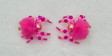 Load image into Gallery viewer, "Regina" Hand Made Hot Pink Fuzzy Jumping Spider
