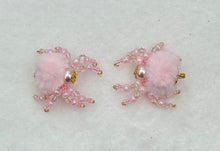 Load image into Gallery viewer, "Rosie" Hand Made Light Pink Fuzzy Jumping Spider
