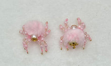 Load image into Gallery viewer, "Rosie" Hand Made Light Pink Fuzzy Jumping Spider
