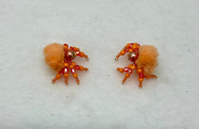 Load image into Gallery viewer, "Amira" Hand Made Orange Fuzzy Jumping Spider

