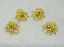 Load image into Gallery viewer, "Belle" Hand Made Pale Yellow Fuzzy Jumping Spider
