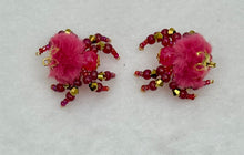 Load image into Gallery viewer, "Juliette" Hand Made Raspbery Fuzzy Jumping Spider
