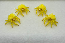 Load image into Gallery viewer, "Alex" Hand Made Yellow Fuzzy Jumping Spider
