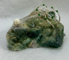 Load image into Gallery viewer, Green Fluorite with Green Phantom Quartz Spiderling
