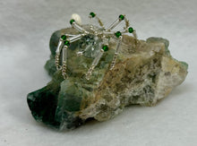 Load image into Gallery viewer, Green Fluorite with Green Phantom Quartz Spiderling
