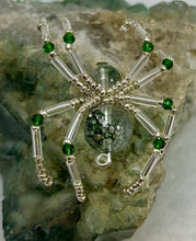 Load image into Gallery viewer, Green Fluorite with Green Phantom Quartz Spiderling
