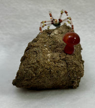 Load image into Gallery viewer, Grossular Garnet Display with Ocean Jasper Spiderling

