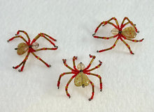 Load image into Gallery viewer, Beaded Glass Heart Spiderling
