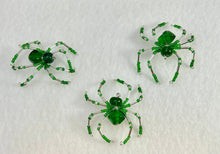 Load image into Gallery viewer, Beaded Green Glass Spiderling
