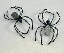 Load image into Gallery viewer, Beaded Grey Marble Spider
