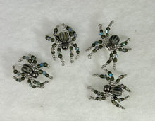 Load image into Gallery viewer, Hand Made Gunmetal Striped Jumping Spider
