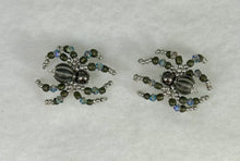 Load image into Gallery viewer, Hand Made Gunmetal Striped Jumping Spider
