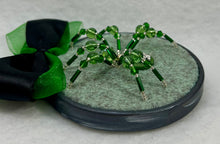 Load image into Gallery viewer, Vintage Cufflink Silver Roman Knight on Green 3 Inch Hoop Spider
