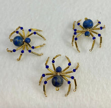 Load image into Gallery viewer, Beaded Blue Lapis Spiderling
