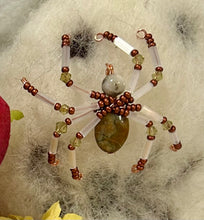 Load image into Gallery viewer, Beaded Ocean Jasper Spiderling

