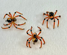 Load image into Gallery viewer, Beaded Orange Dream Jasper Spiderling
