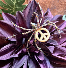 Load image into Gallery viewer, Peace Beaded Spider
