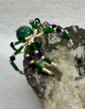 Load image into Gallery viewer, Peacock Ore Display with Ruby in Zoisite Spiderling
