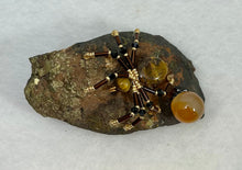 Load image into Gallery viewer, Pyrite with Tiger's Eye Spiderling
