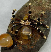 Load image into Gallery viewer, Pyrite with Tiger's Eye Spiderling
